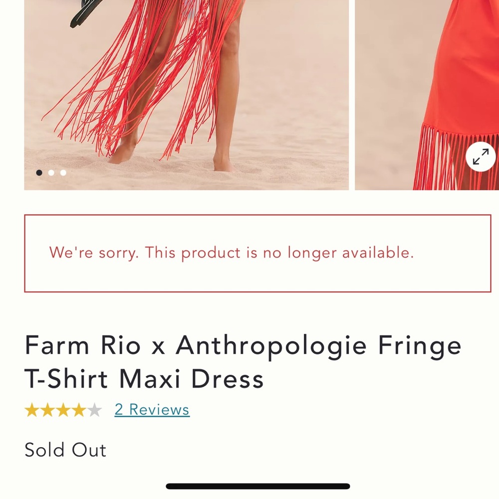 Anthropologie Farm for Anthropologie orange Leopard Fringe maxi dress FARMRIO - Picture 8 of 10